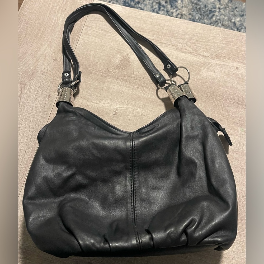 Black Leather Purse